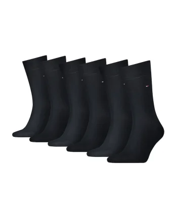 Set de sosete lungi cu monograma discreta - 6 perechi, Bleumarin