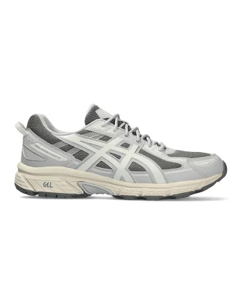 Pantofi sport Gel-Venture 6 de piele ecologica, Gri/Argintiu