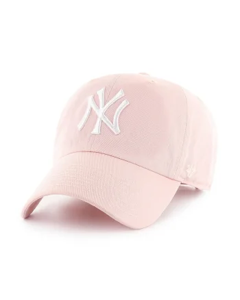 ’47, Sapca cu logo brodat New Yor Yankees, Alb/Roz deschis
