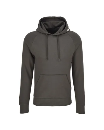Hanorac unisex din amestec de bumbac organic cu imprimeu logo CUSHER 29543, Gri antracit
