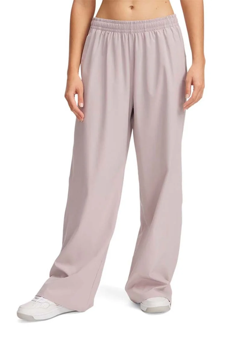 Pantaloni de trening cu croiala conica pentru antrenament Rival, Lila pal