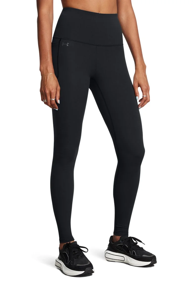 Colanti cu talie inalta pentru fitness Motion, Negru/Gri