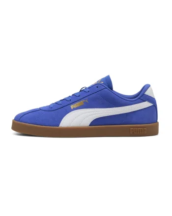 Pantofi sport Club II Intense unisex de piele intoarsa, Alb/Albastru royal