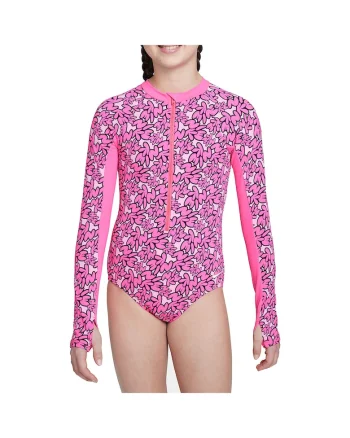 Costum de baie fete  Bubble Script, marimea M, Roz