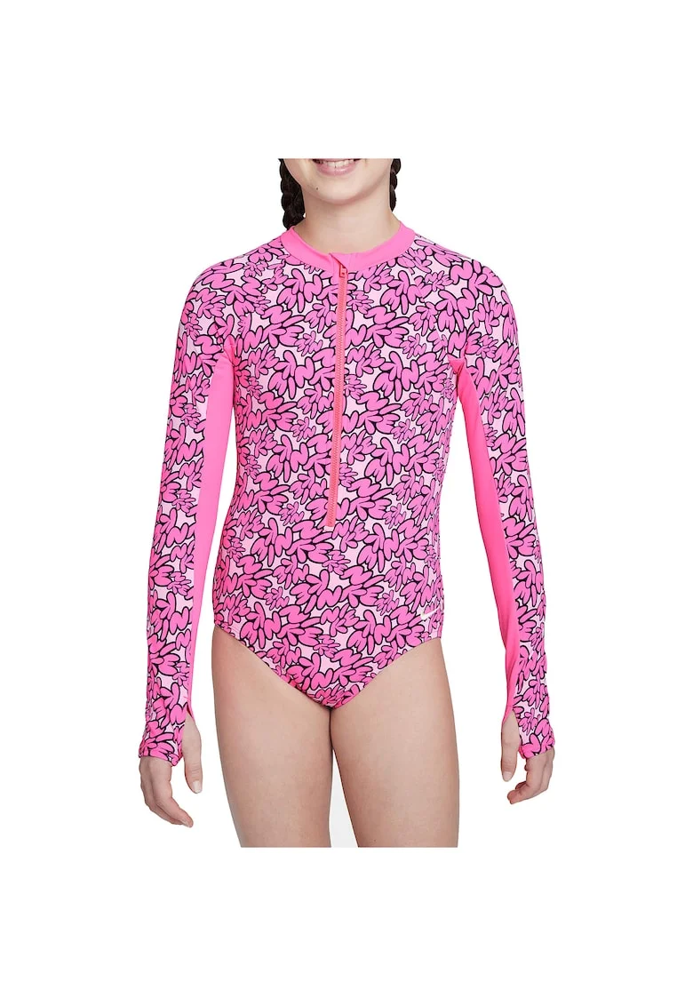 Costum de baie fete  Bubble Script, marimea S, Roz