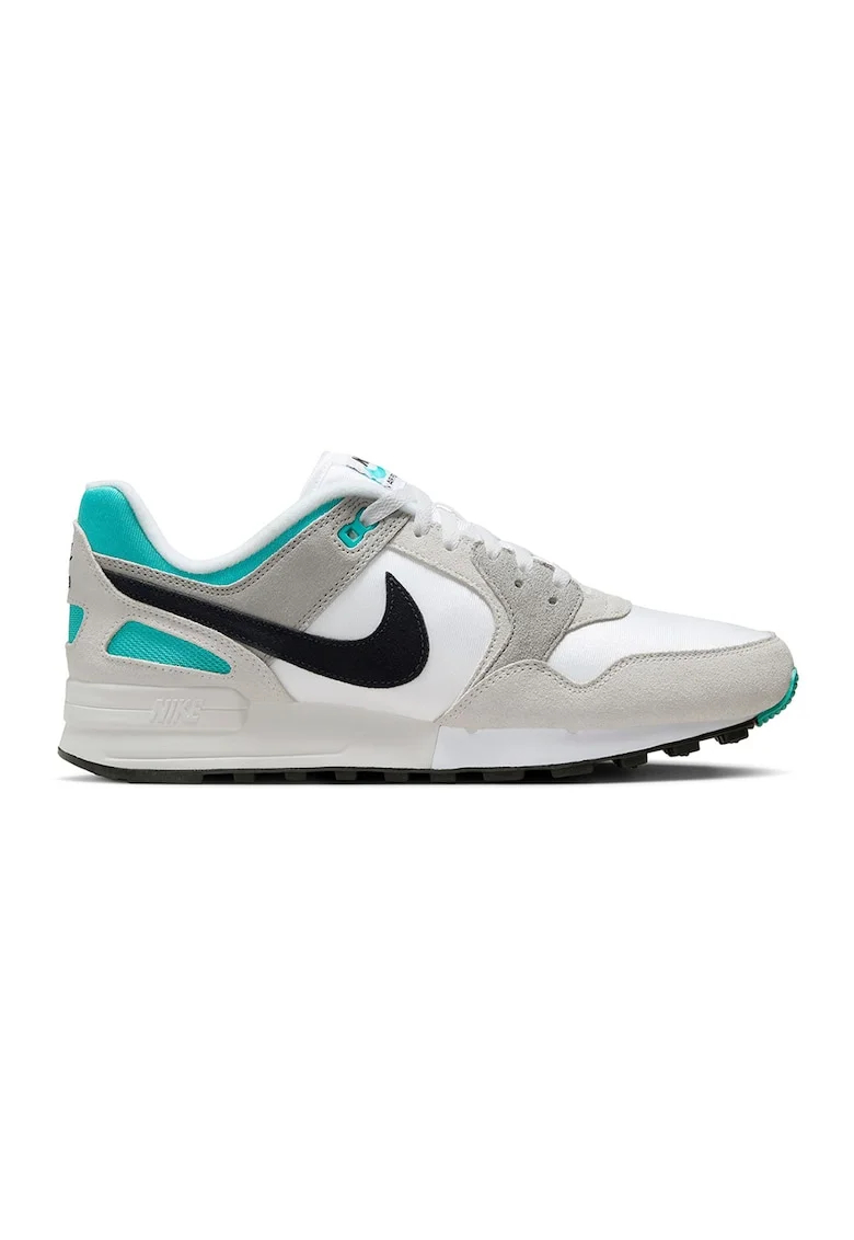 Pantofi sport cu insertii de piele intoarsa Air Pegasus '89, Alb/Gri deschis/Turcoaz
