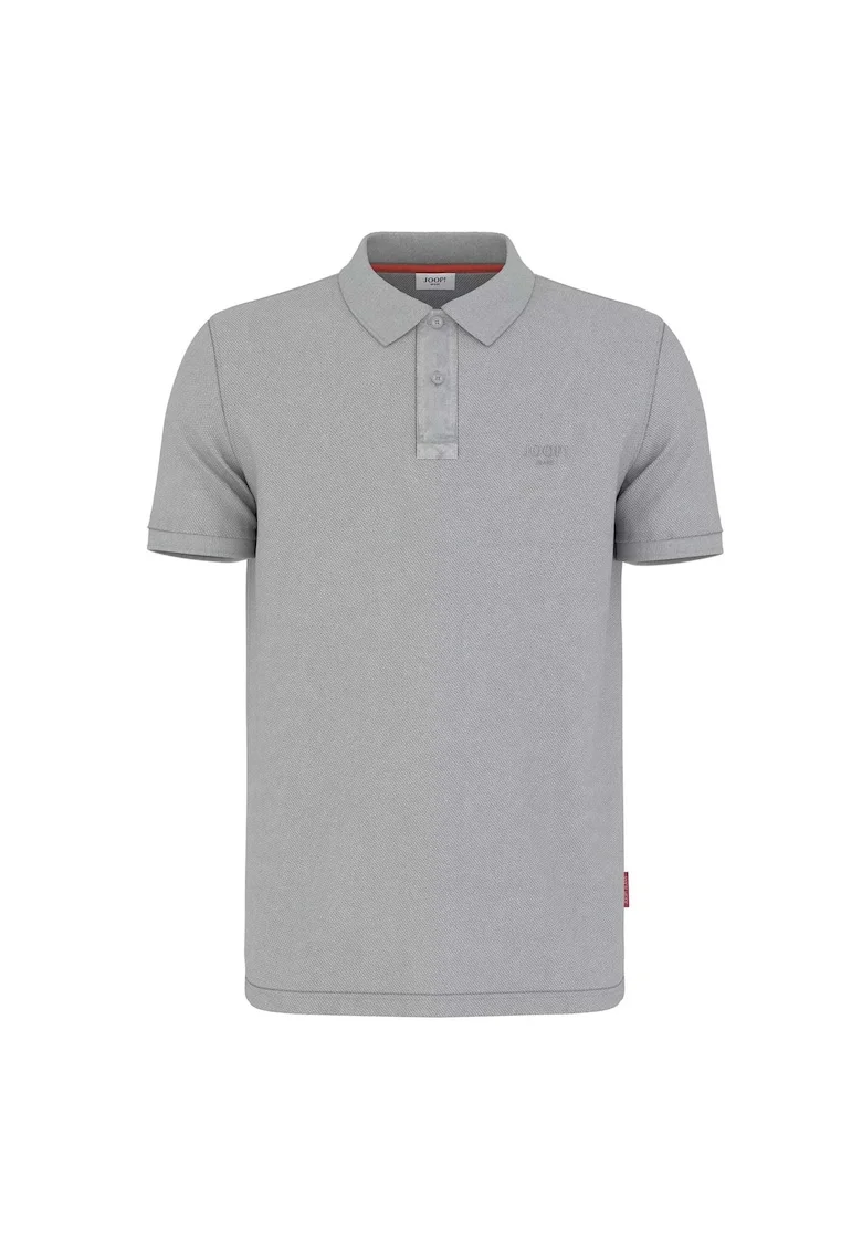 Tricou polo din amestec de bumbac organic, Gri deschis