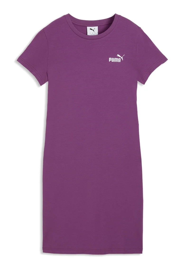 Rochie-tricou cu detaliu logo, Roz fandango