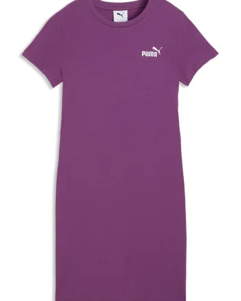 Rochie-tricou cu detaliu logo, Roz fandango