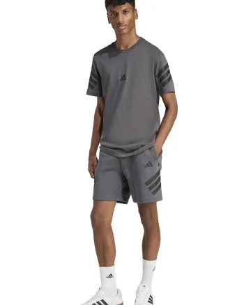 Tricou din bumbac cu 3 dungi Future Icons, Gri