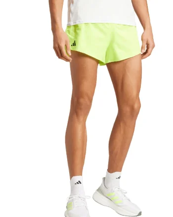 Pantaloni scurti elastici pentru alergare Adizero, Verde electric