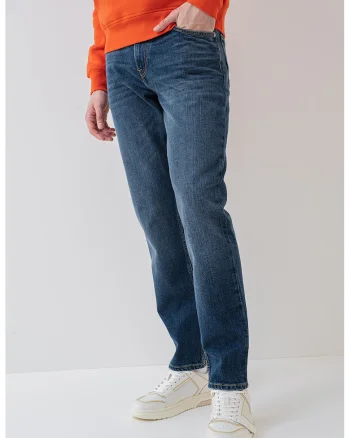 Blugi de denim cu buzunare, Albastru inchis