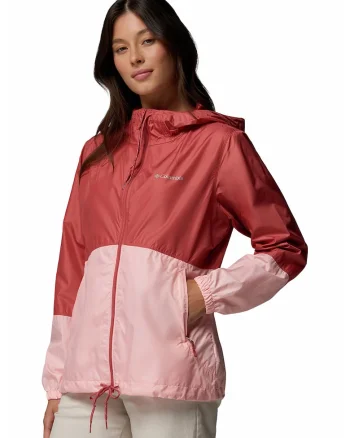 Jacheta pentru trekking Flash Forward II, Caramiziu/Roz pal