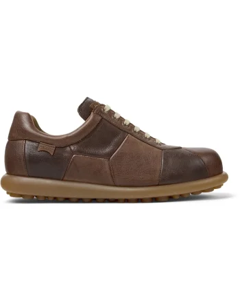 Pantofi din piele Ariel Hella Twins, Maro inchis