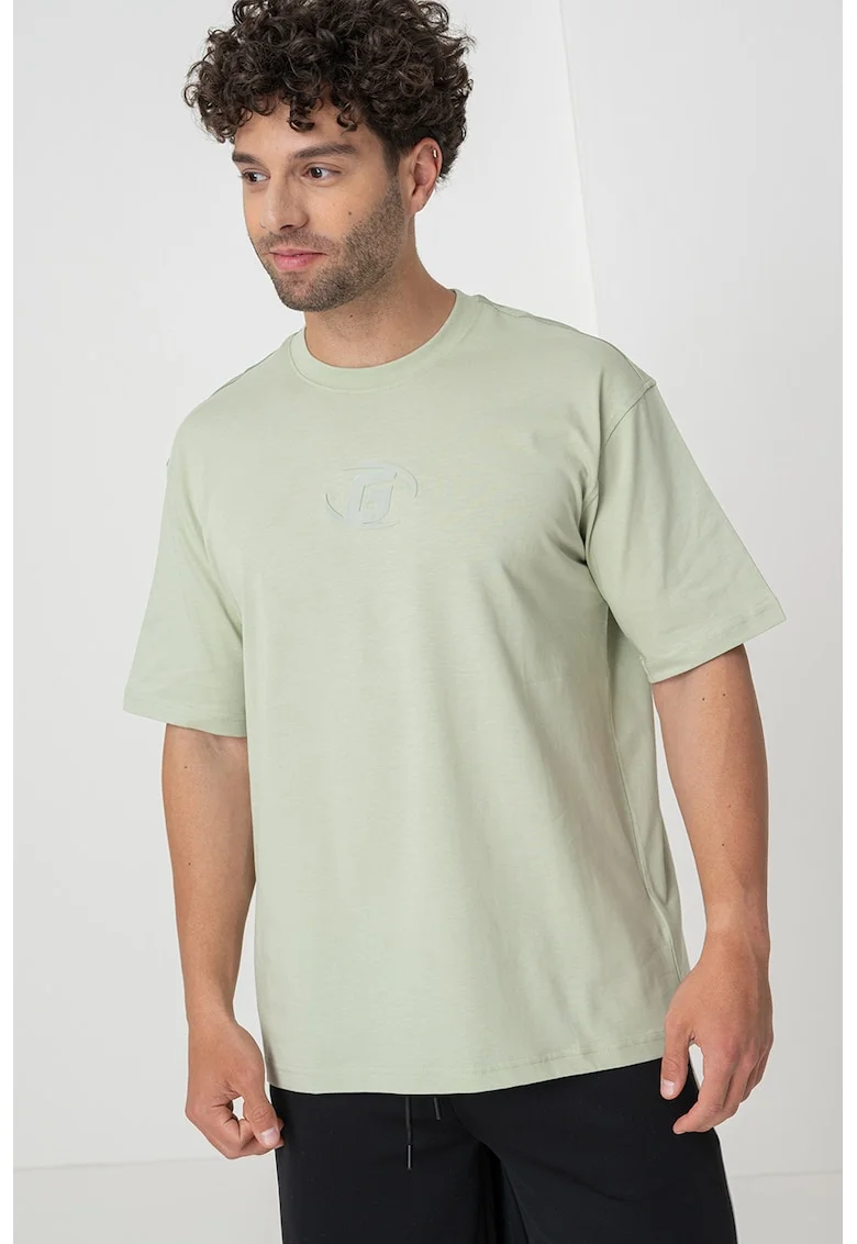 Tricou de bumbac, pentru antrenament, Verde pal