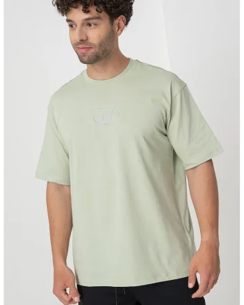 Tricou de bumbac, pentru antrenament, Verde pal