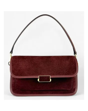 Geanta Baguette Velour, Visiniu