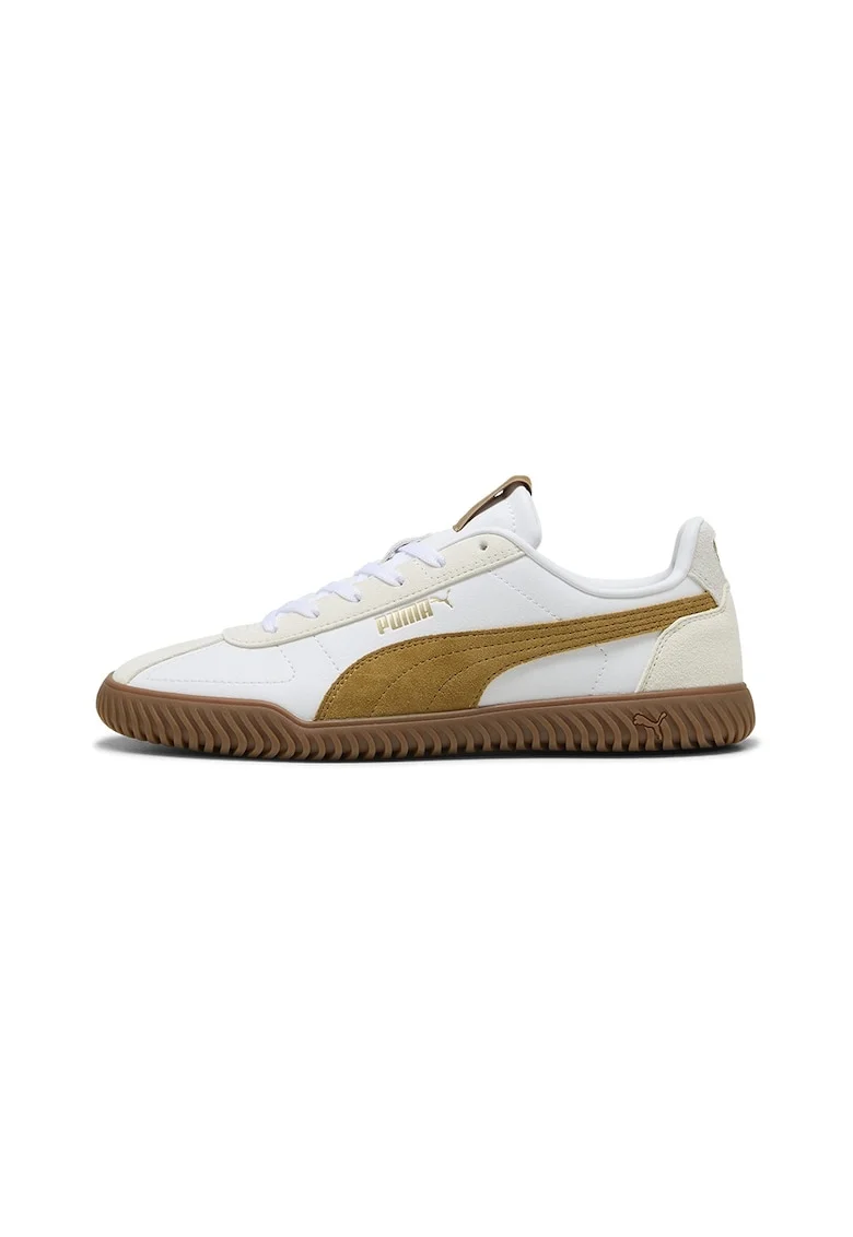 Pantofi sport Kayzer OG de piele ecologica si piele intoarsa, Alb optic/Caramel