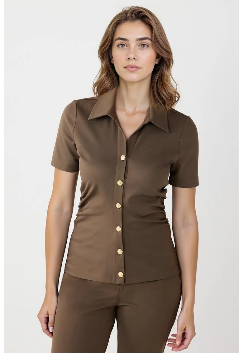 Camasa slim fit, Maro inchis