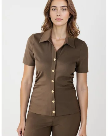 Camasa slim fit, Maro inchis