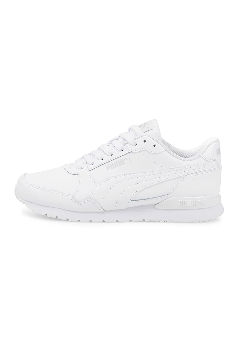 Pantofi sport de piele ecologica si piele ST Runner v3, Alb