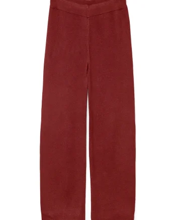 Pantaloni tricotati Dama,  Vascoza, Bordeaux, Visiniu