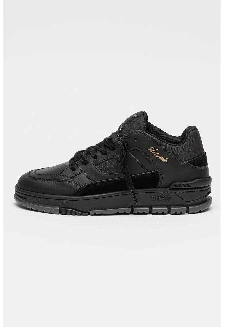 Pantofi sport din piele cu garnituri din material textil Area Lo, Negru
