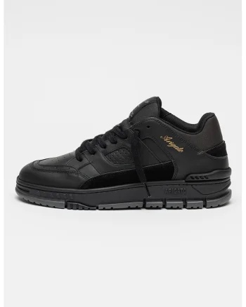 Pantofi sport din piele cu garnituri din material textil Area Lo, Negru