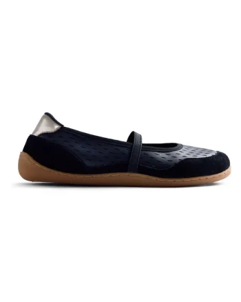 Pantofi din piele cu insertii din piele intoarsa, Negru