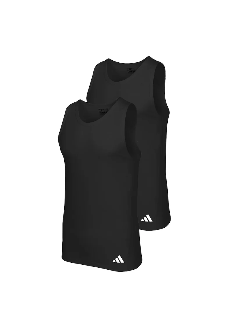 adidas, Set de top-uri Active Flex - 2 piese, Negru