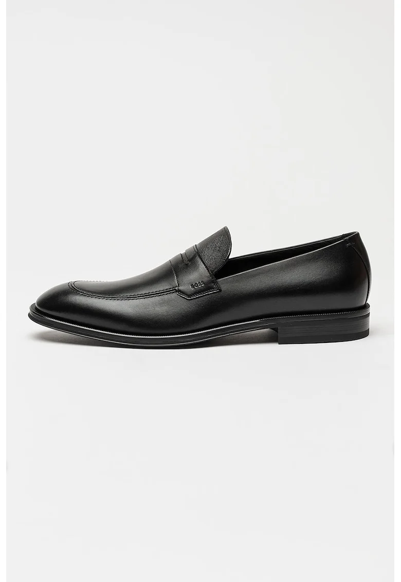 Pantofi loafer din piele Derrek, Negru