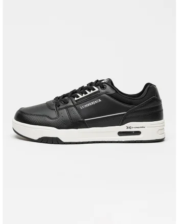 Pantofi sport cu insertii textile, Alb/Negru