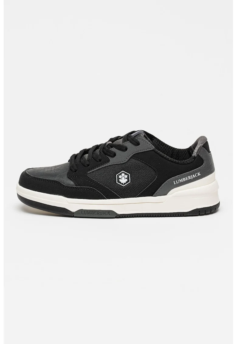 Pantofi sport cu insertii de plasa, Negru