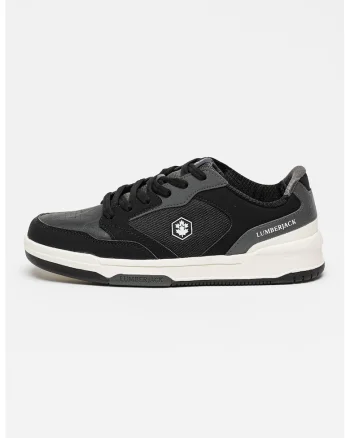 Pantofi sport cu insertii de plasa, Negru