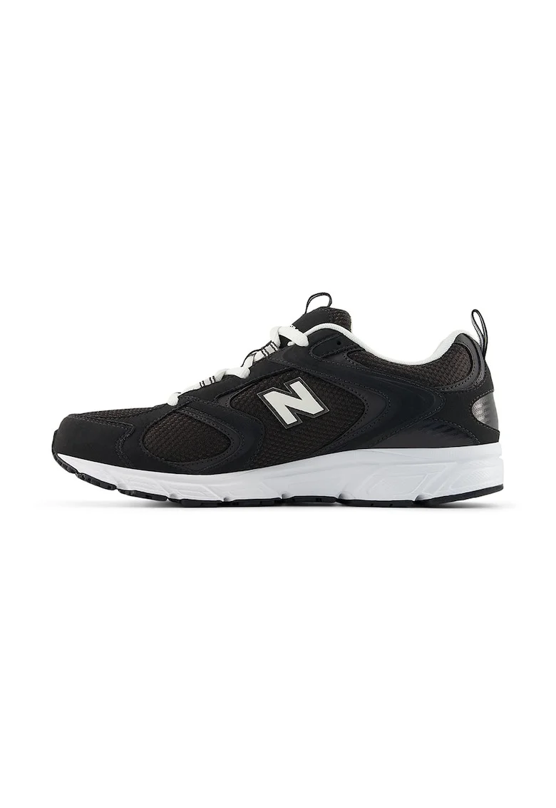 Pantofi sport 408 cu insertii din plasa, Negru