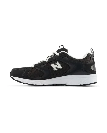 Pantofi sport 408 cu insertii din plasa, Negru