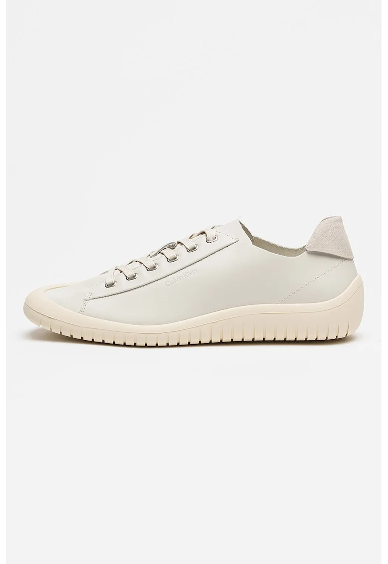 Pantofi sport uni de piele, Gri