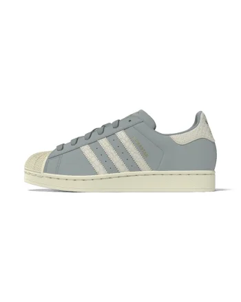 Pantofi sport din piele Superstar II, Alb fildes/Albastru