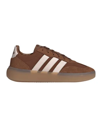 Pantofi sport Barreda Decode cu piele intoarsa, Alb/Maro deschis