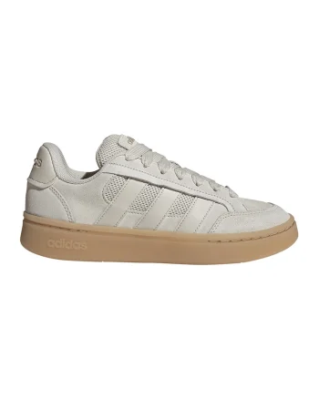 Pantofi sport Grand Court Alpha din piele intoarsa cu garnituri din piele ecologica, Gri