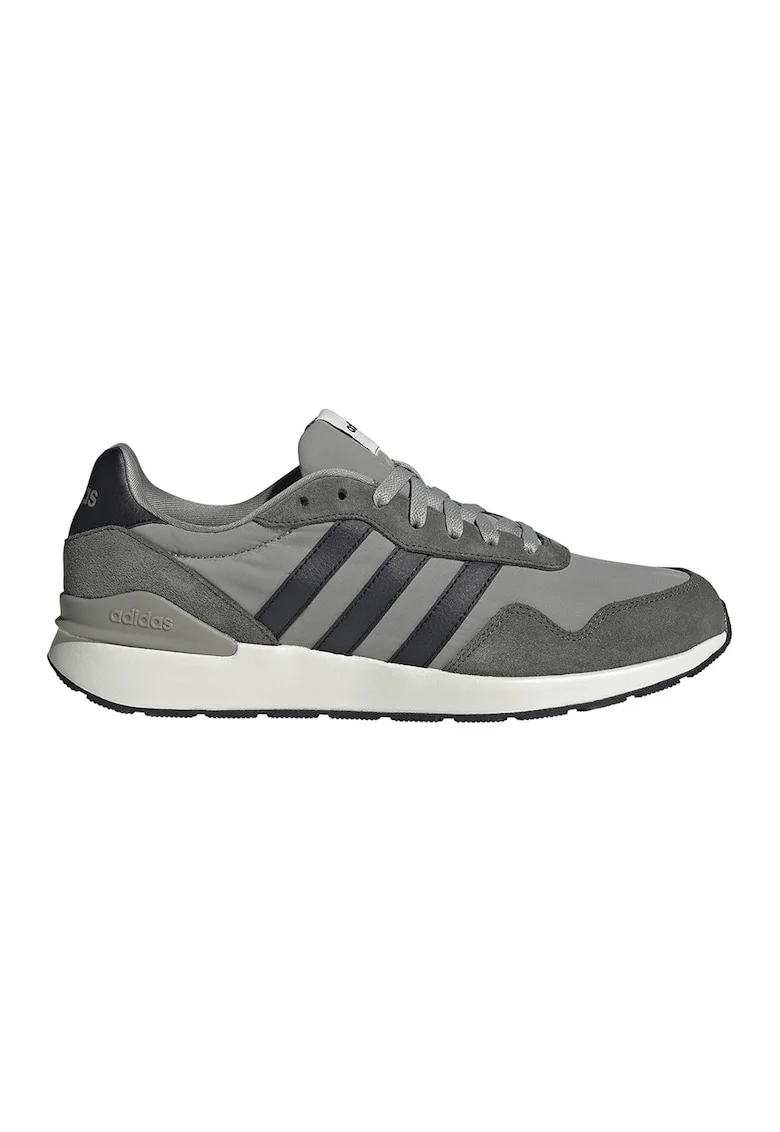 Pantofi sport Run 60s cu detalii de piele intoarsa, Negru/Gri