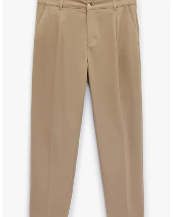 Pantaloni Chino cu croiala relaxed-fit, Maro deschis