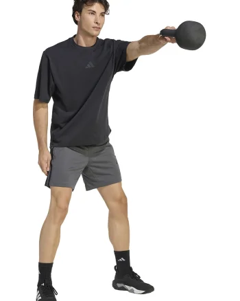 Pantaloni scurti cu buzunare cu fermoar pentru fitness We Bas, Gri inchis