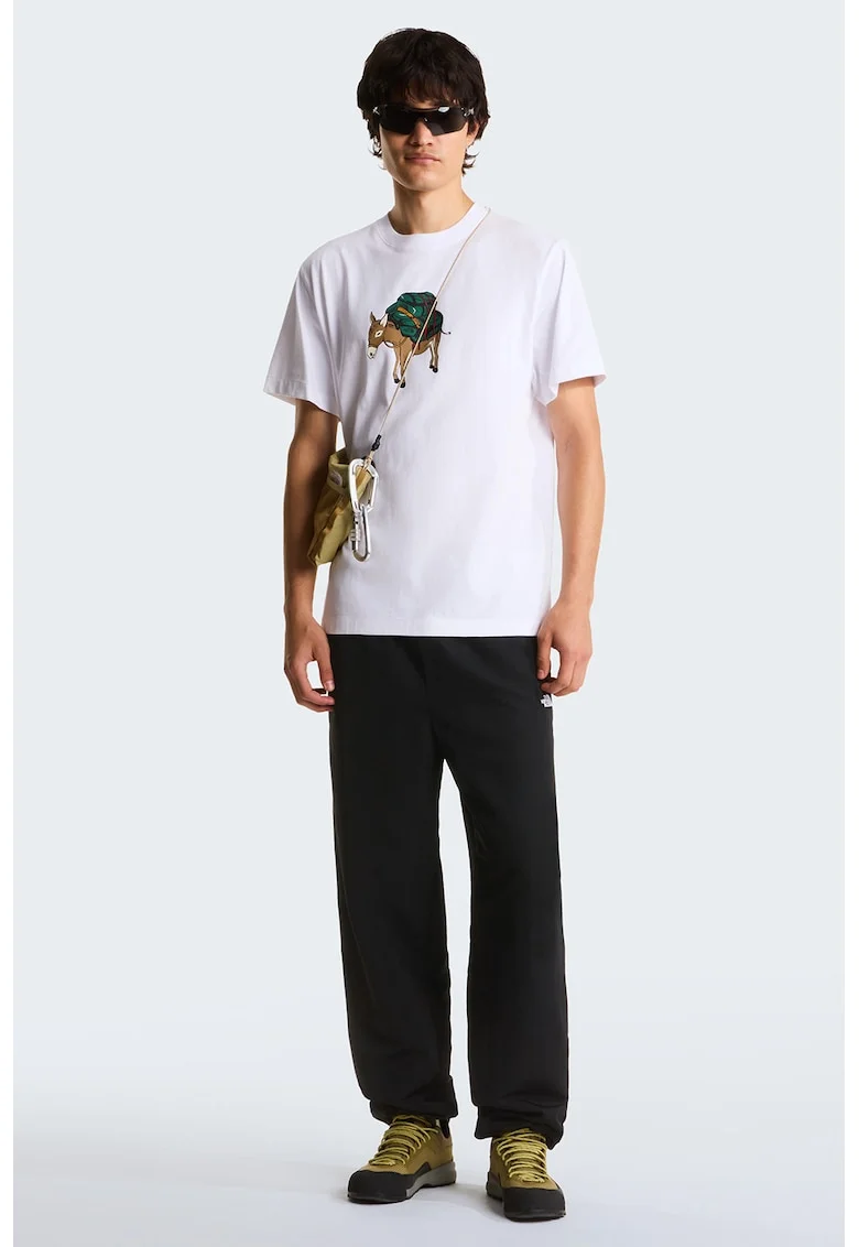 Tricou relaxed fit Donkey, Maro deschis/Verde englez/Alb optic