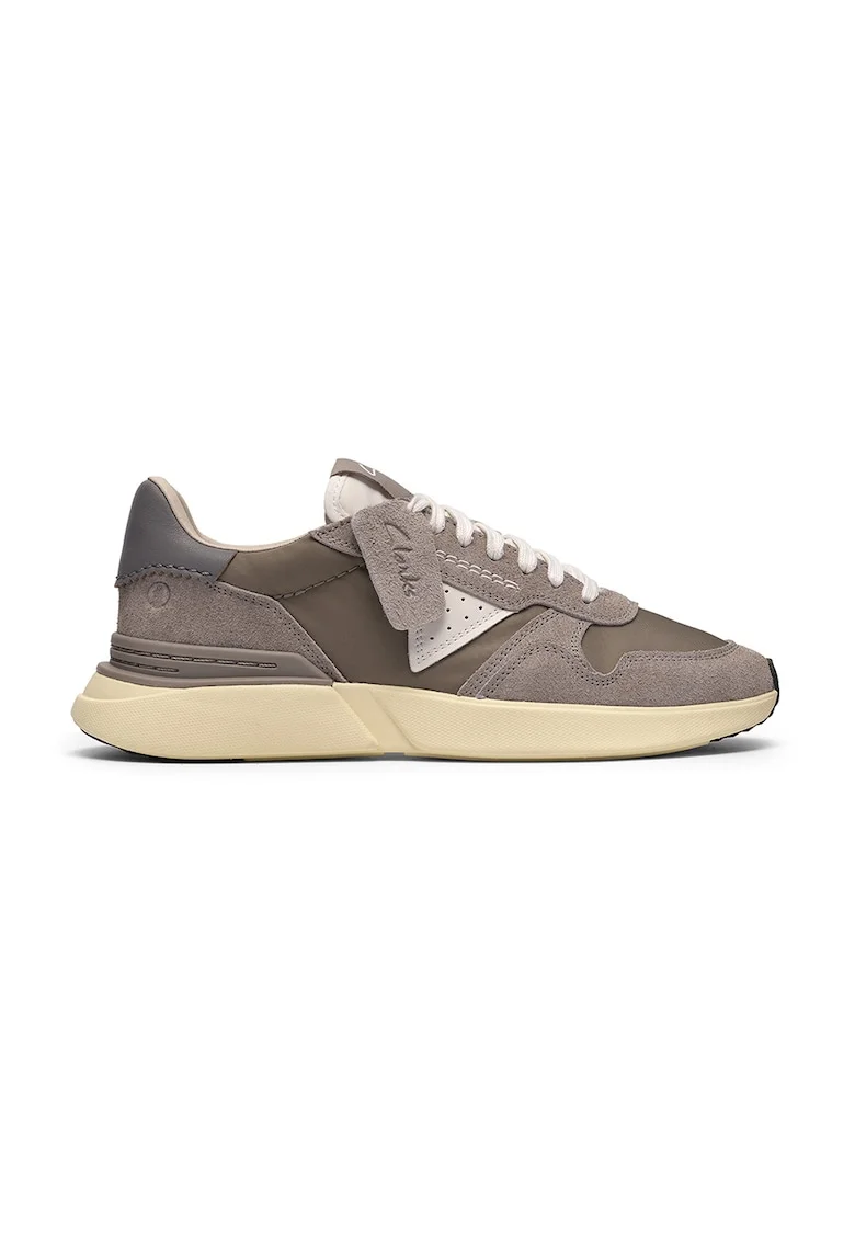 Pantofi sport cu garnituri de piele intoarsa Craftwick, Maro taupe/Maro deschis