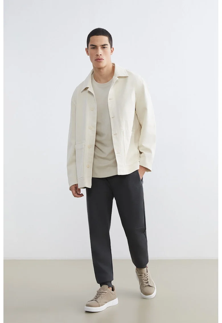 Pantaloni de trening cu snur, Gri inchis