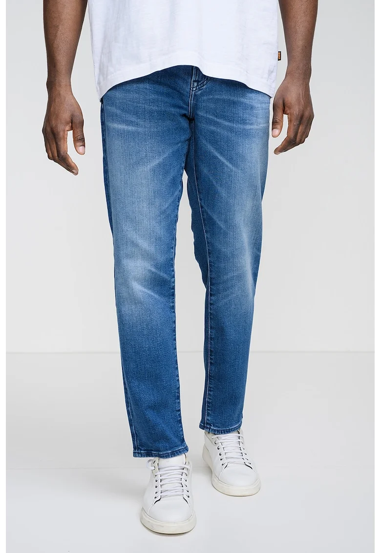 Blugi regular fit cu buzunare Re Miane, Albastru
