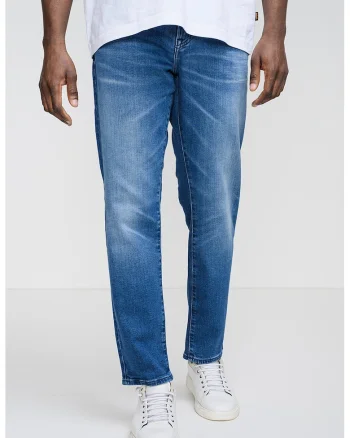 Blugi regular fit cu buzunare Re Miane, Albastru