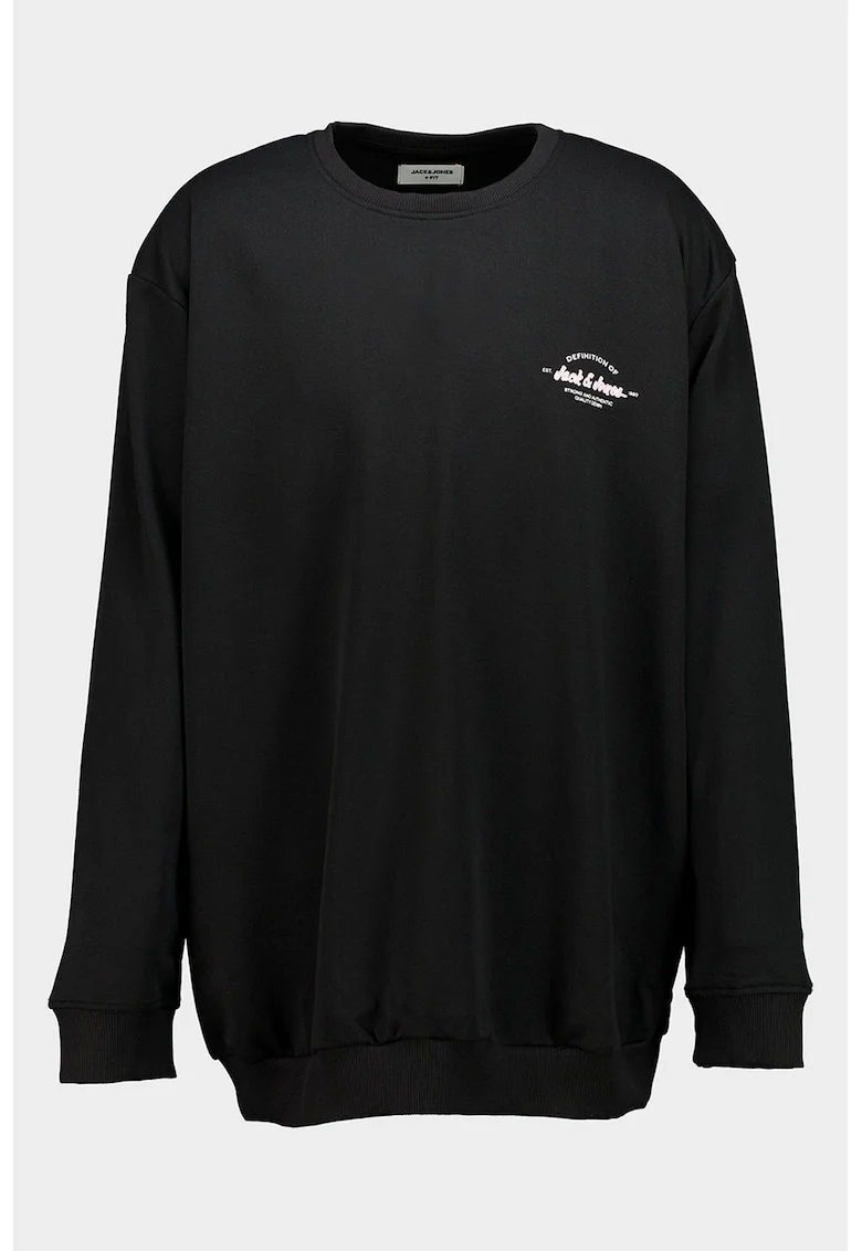 Bluza de trening din amestec de bumbac organic, Negru/Roz