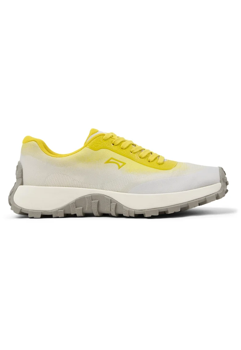 Pantofi sport Drift Trail din material textil cu logo lateral, Gri/Galben